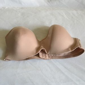 Beige Strapless Bra